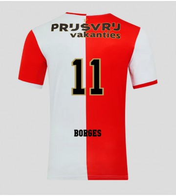 Feyenoord Goncalo Borges #11 Replik Heimtrikot 2025-26 Kurzarm